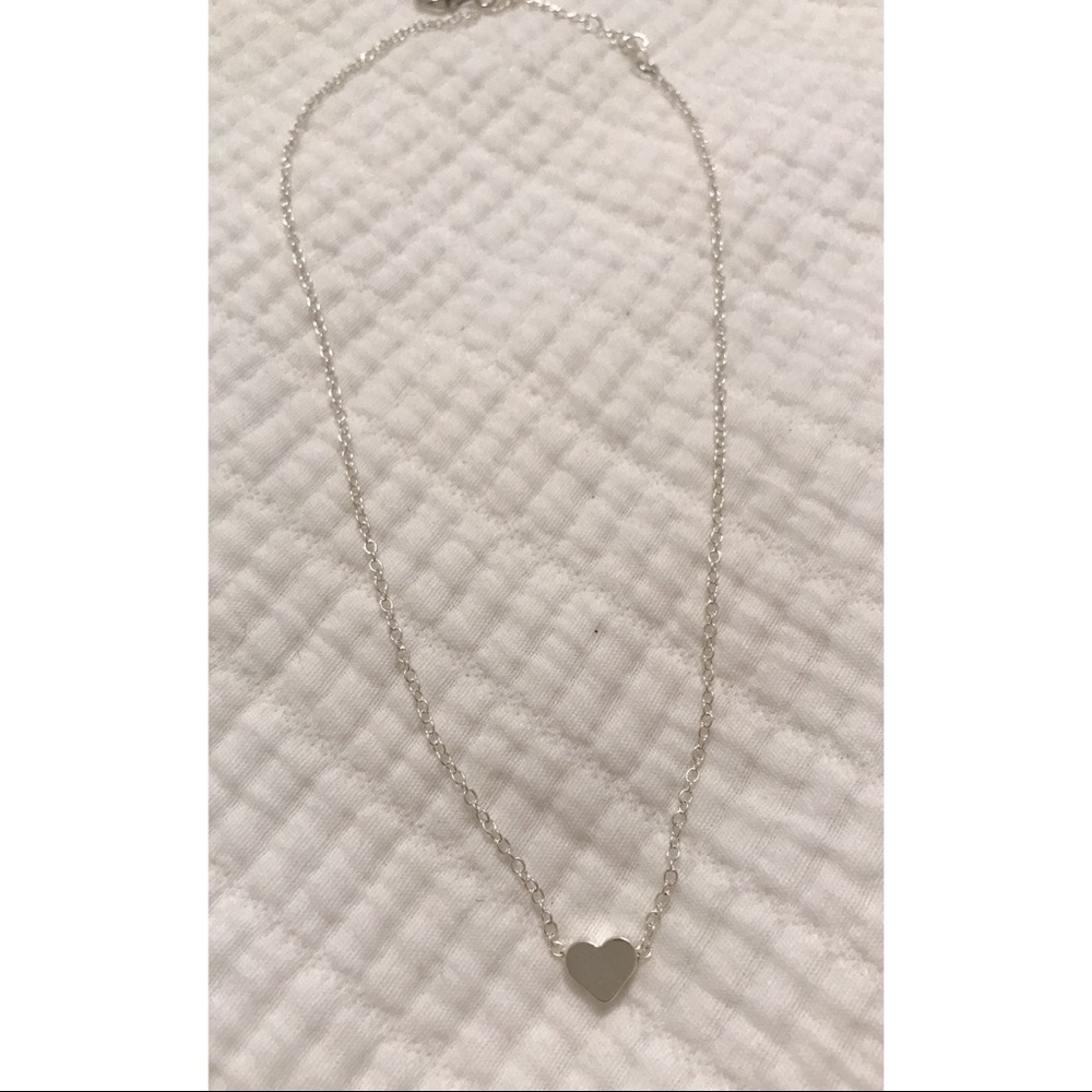 ♡ Silver Heart Necklace ♡ - Picture 2 of 2